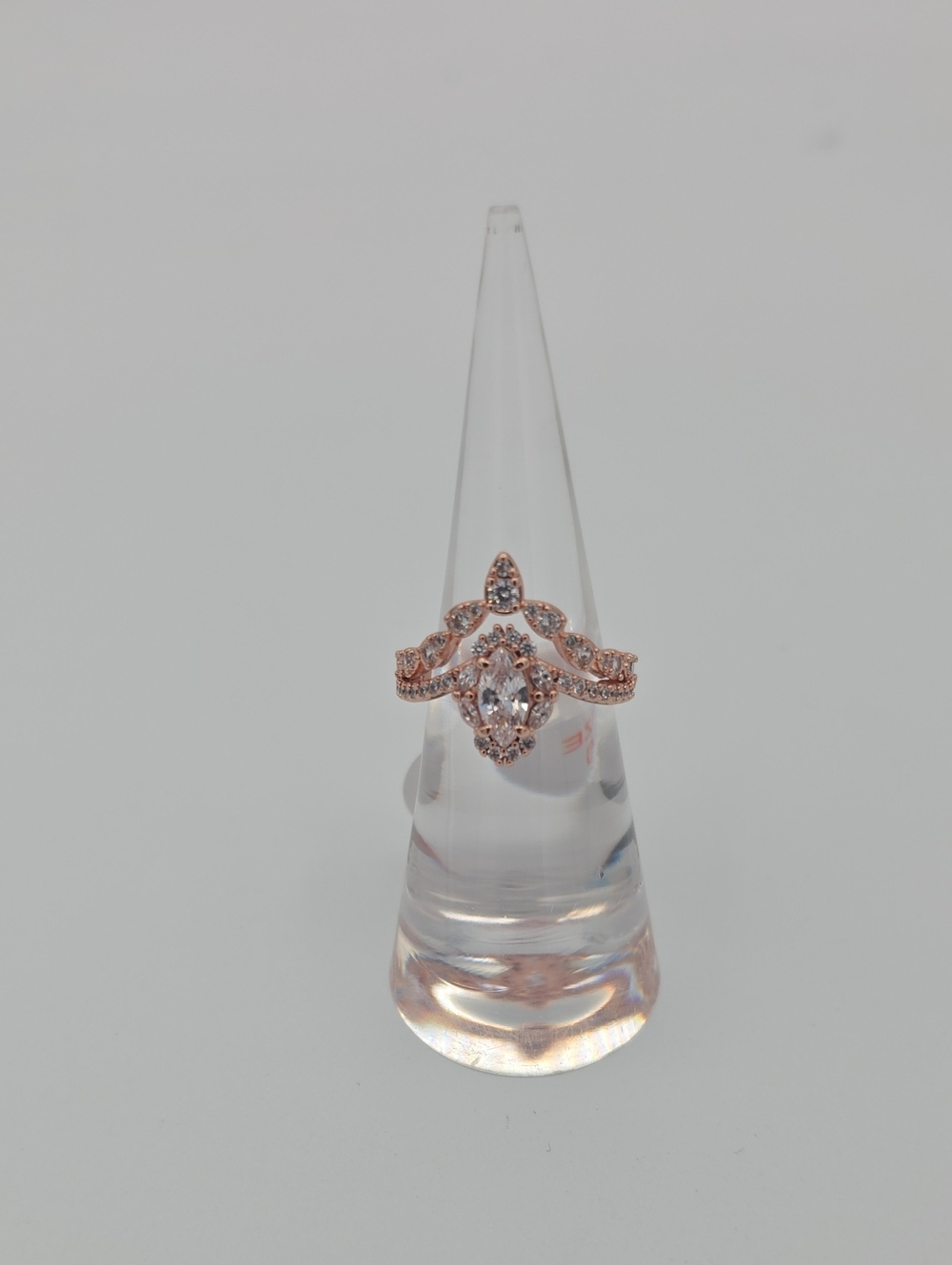 Diamond CZ Rose Gold Ring